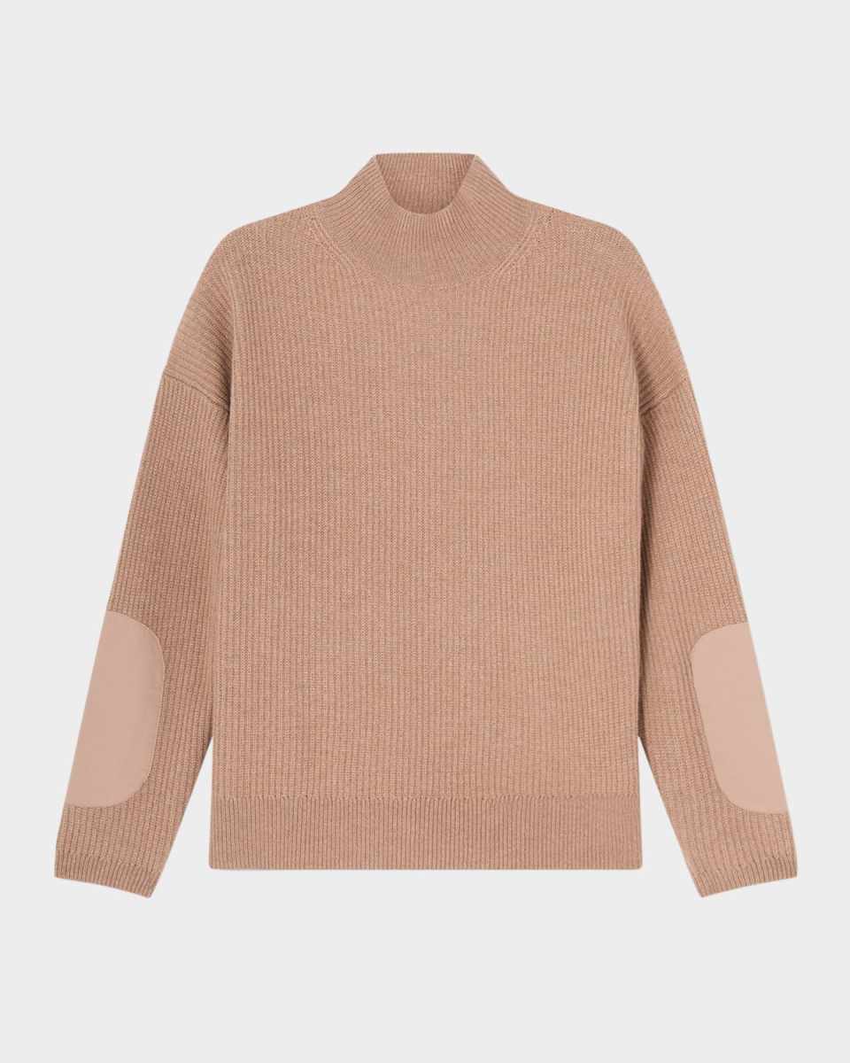 Everly Ribbed Turtleneck Wool Sweater